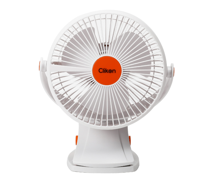 Clikon CK2039 Breeze Max 8 Inch Portable Rechargeable Fan With Smooth Airflow - White - Zoom Image 1