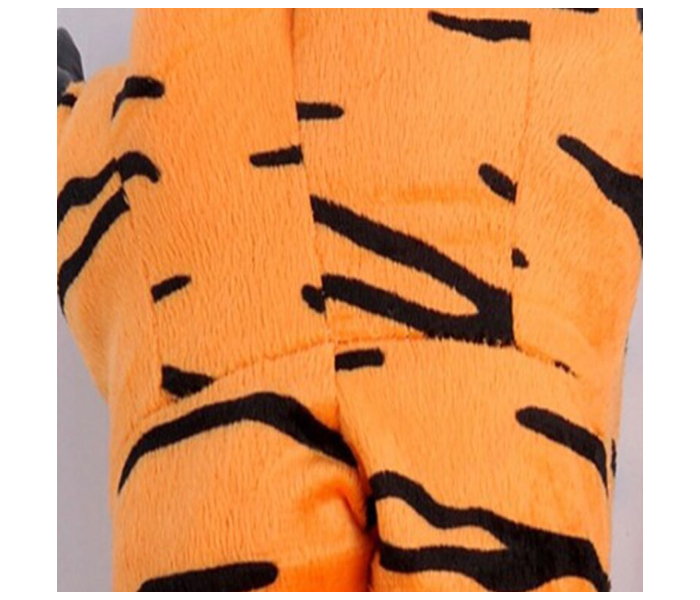 Adult Medium Size 35-40 Sized Cartoon Tiger Claw Bag With Cotton Slippers - Orange - Zoom Image 3