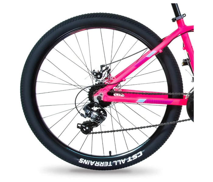 Spartan 27.5 Inch Moraine Mountain Bike Alloy Bicycle For Adult - Black And Pink - Zoom Image 5