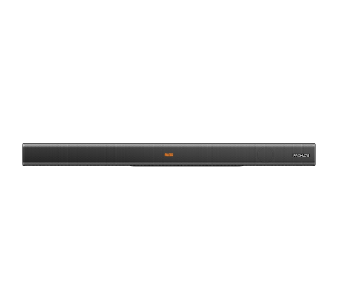 Promate Multipoint Pairing and Remote Control 60Watts Soundbar with 28Watts Subwoofer - Black - Zoom Image 1