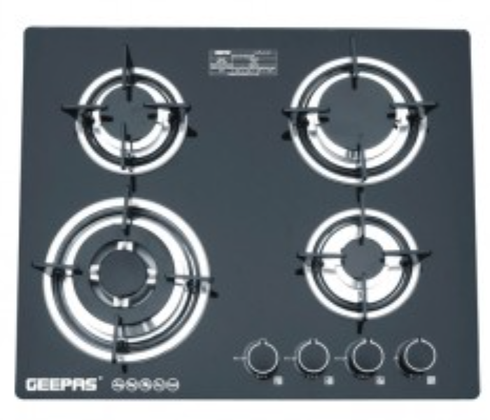 Geepas GK4410 Auto Ignition System Gas Cooker - Black - Zoom Image