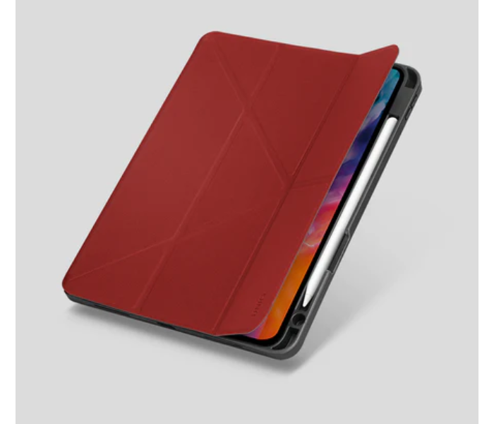 Uniq Transforma Rigor New Ipad Air 10.9 2020 Antimicrobial Back Cover - Red - Zoom Image