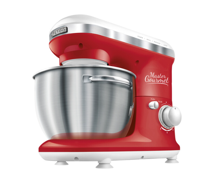 Sencor STM 3624RD 4 Litre 6 Speeds Stand Mixer - Red and Silver - Zoom Image 5