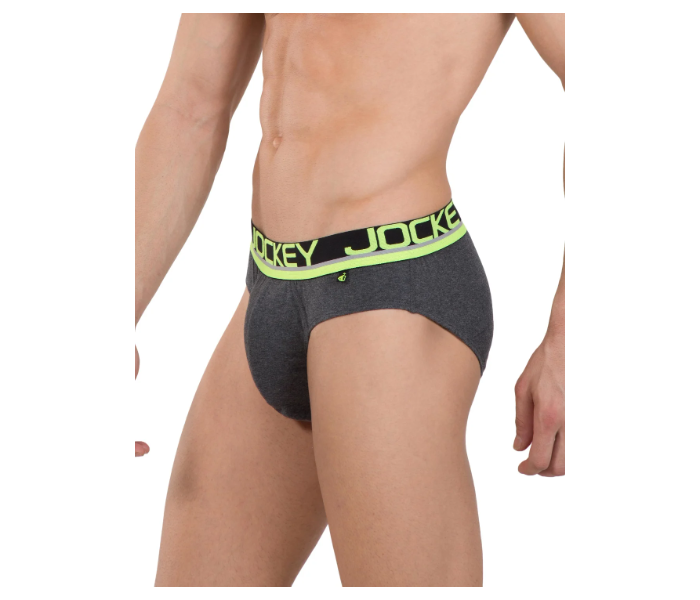 Jockey FP02 Modern Brief for Men Medium - Dark Grey - Zoom Image 2