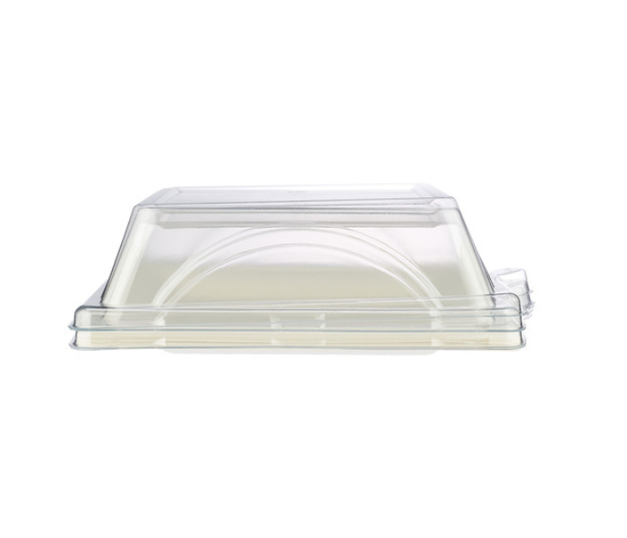 Hotpack HSMBDSP6X6L Set of 5 Pieces Biodegradable Square Plate With Lid - Zoom Image 2