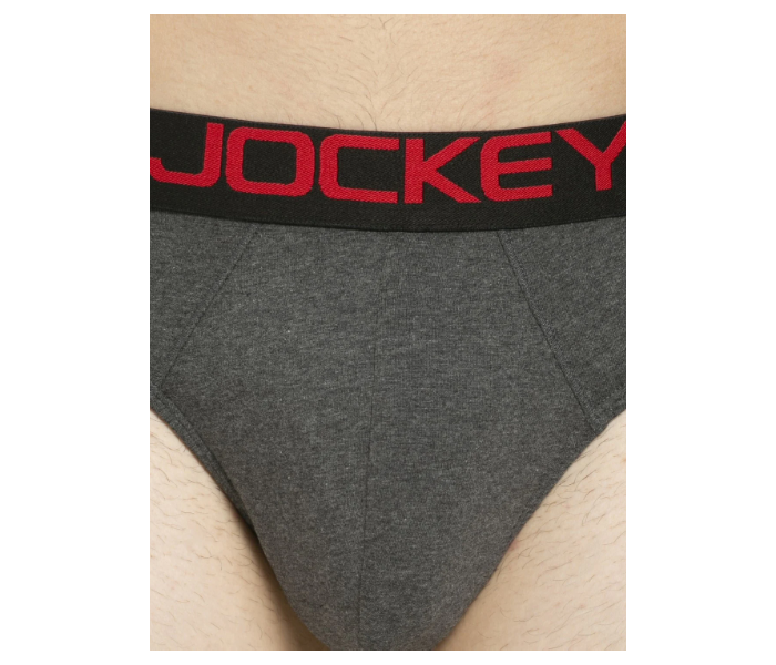 Jockey US07 Briefs with Exposed Waistband for Men XL - Dark Grey - Zoom Image 5