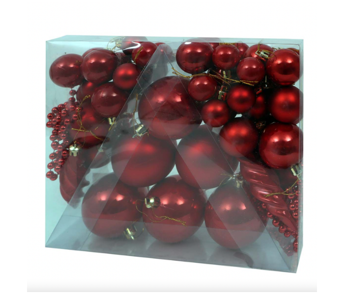 Trendy Christmas Tree Hanging Balls for Christmas Tree Decorations - Red - Zoom Image