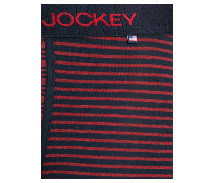 Jockey US68 Multi Colour Striped Trunks Underwear for Men Large - Maroon - Zoom Image 6