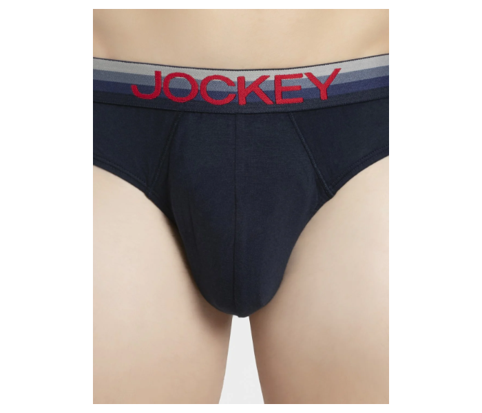 Jockey US07 Briefs with Exposed Waistband for Men Large - Navy - Zoom Image 5