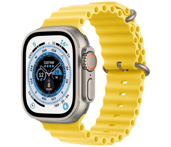 8 Series XS8 Pro Ultra Smart Watch Ocean Band Loop Wrist Strap - Yellow - Zoom Image 1