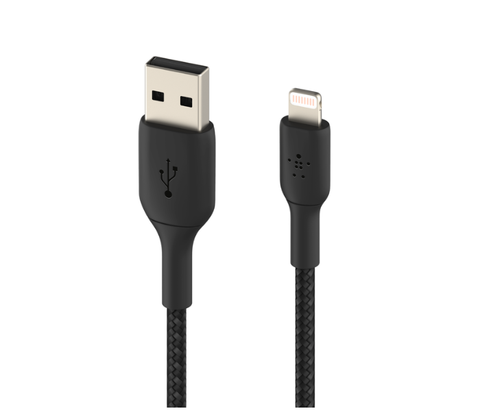 Belkin CAA002bt1MBK Boost Charge Braided Lightning To Usb-A Cable 1M - Black - Zoom Image 2