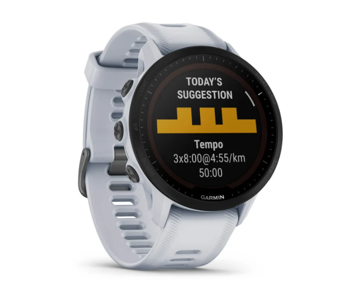 Garmin 010-02638-21 Forerunner 955 Solar Emea Smart Watch - White - Zoom Image 3