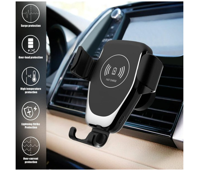 Wireless Gravity Car Charger - Black - Zoom Image 5