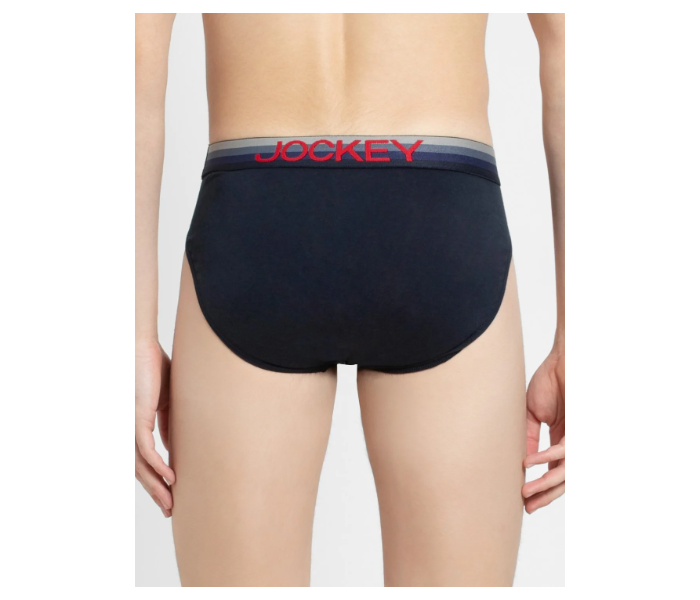 Jockey US07 Briefs with Exposed Waistband for Men Small - Navy - Zoom Image 3