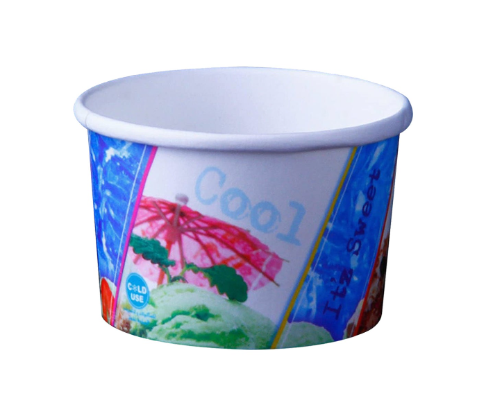 Hotpack HSMICB200X5 Set of 5 Pieces 200ml Paper Ice Cream Cup - Zoom Image