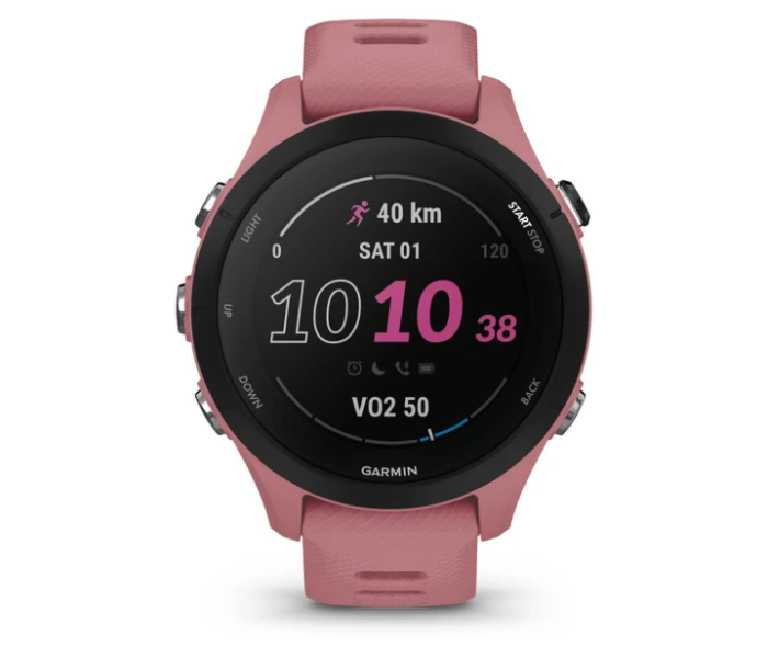 Garmin 010-02641-13 Forerunner 255S Basic GPS EU/PAC Smart Watch - Light Pink - Zoom Image 2