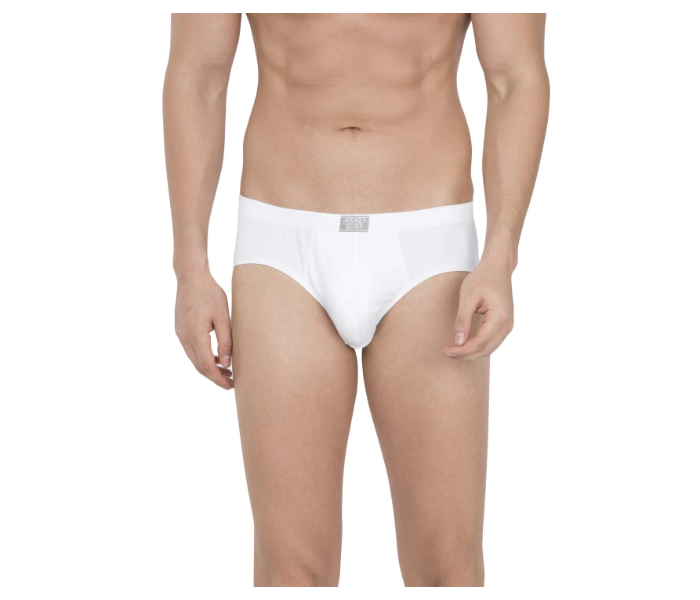 Jockey 8035 Pack of 3 Brief with Concealed Waistband for Men XL - White - Zoom Image 1