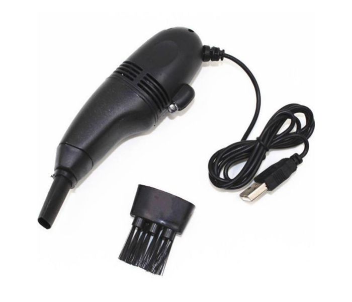 Mini USB Vacuum Keyboard Cleaner - Black - Zoom Image 2