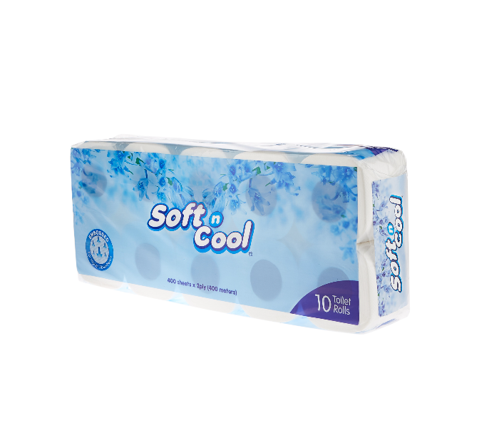 Hotpack SNCTR400 Soft N Cool 400 Sheets Pack Of 10 Rolls Toilet Rolls - Zoom Image 3