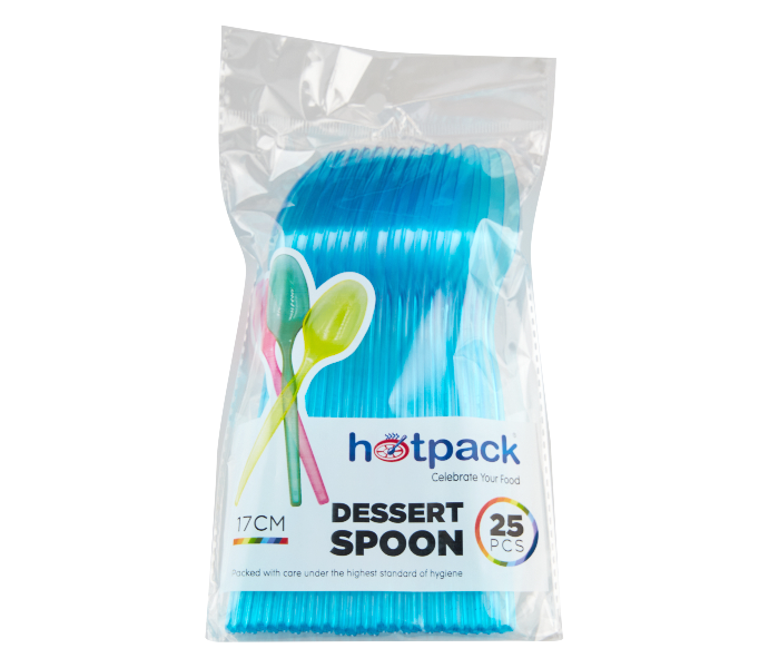 Hotpack DSPSMIX Set of 25 Pieces 17cm Plastic Desert Spoon - Zoom Image 7