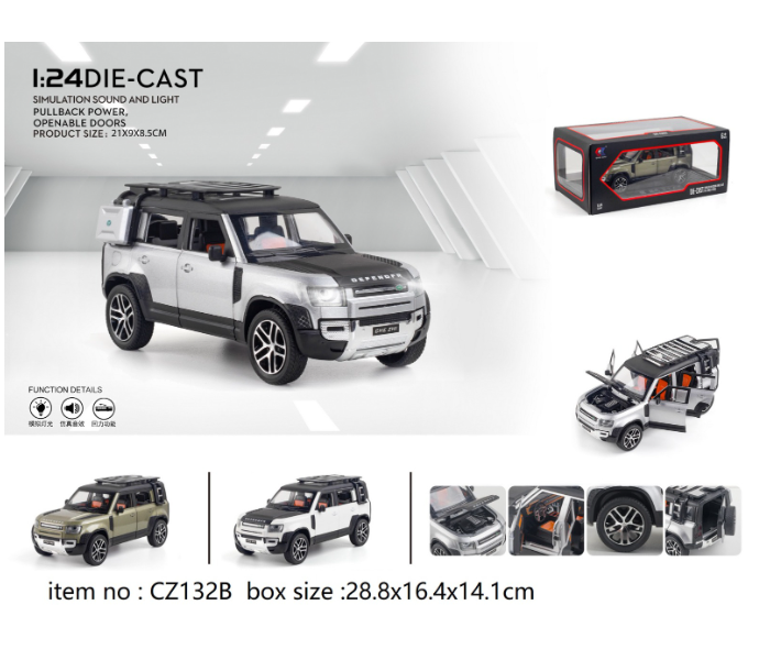 CZ132B 1:24 Die-cast Car Activity Toy Set for Kids - Zoom Image