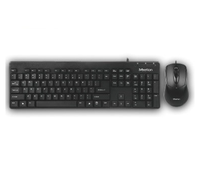 Meetion MGAT100 USB Wired Keyboard and Mouse Combo - Black - Zoom Image