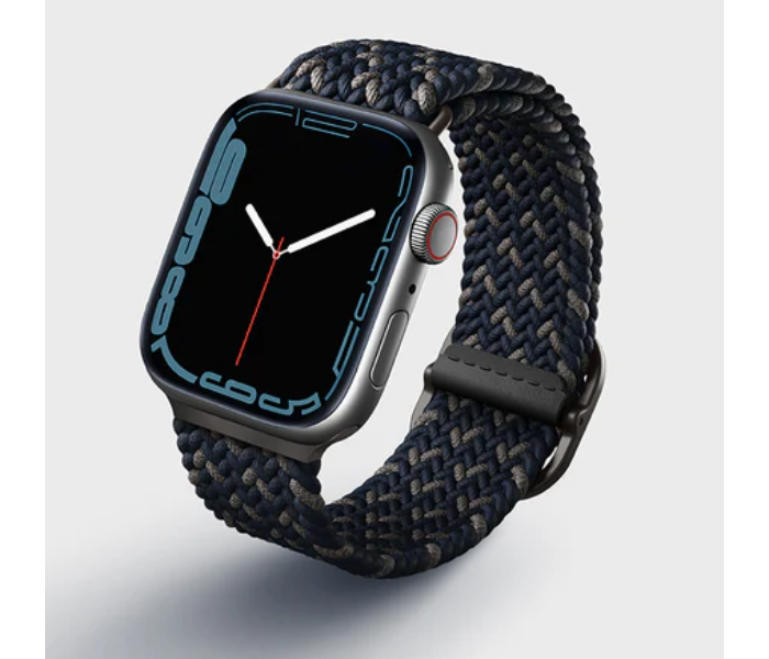 Uniq Aspen 45 44 42mm Designer Edition Braided Apple Watch Strap - Obsidian Blue - Zoom Image