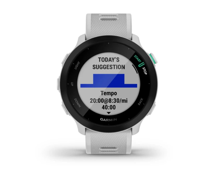 Garmin 010-02562-11 Forerunner 55 GPS EU Smart Watch - Whitestone - Zoom Image 2