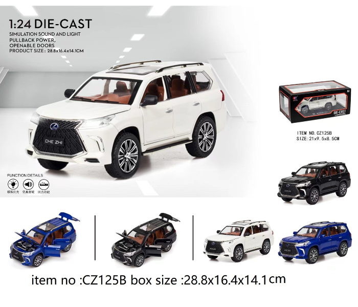 CZ125B 1:24 Die-cast Car Activity Toy Set for Kids - Zoom Image