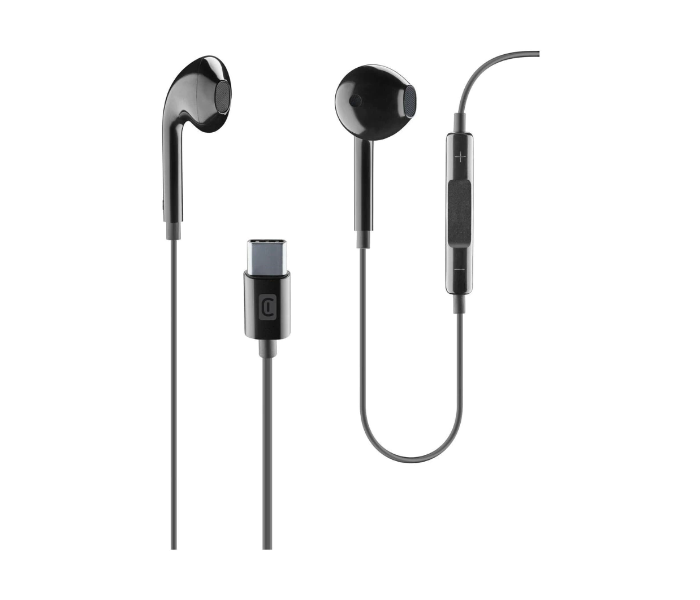 Cellularline AUORBITTYPECK Type-C Earphones Capsule - Black - Zoom Image 1