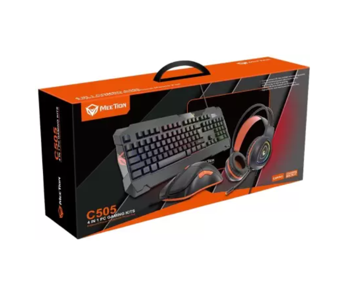 Meetion MGC505 4 In 1 Pc Gaming Combo Kit - Black - Zoom Image 5