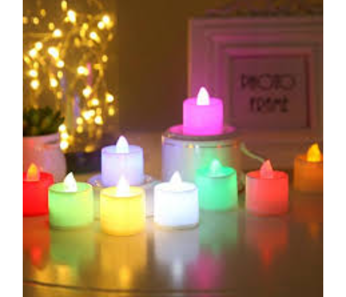 Set of 12 Piece Candle Style Color Changing LED Light - Zoom Image 1