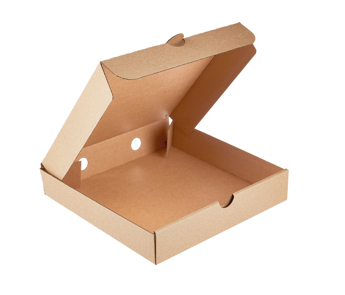 Hotpack HSMPB3333P Set of 5 Pieces Brown Pizza Box - Zoom Image 1