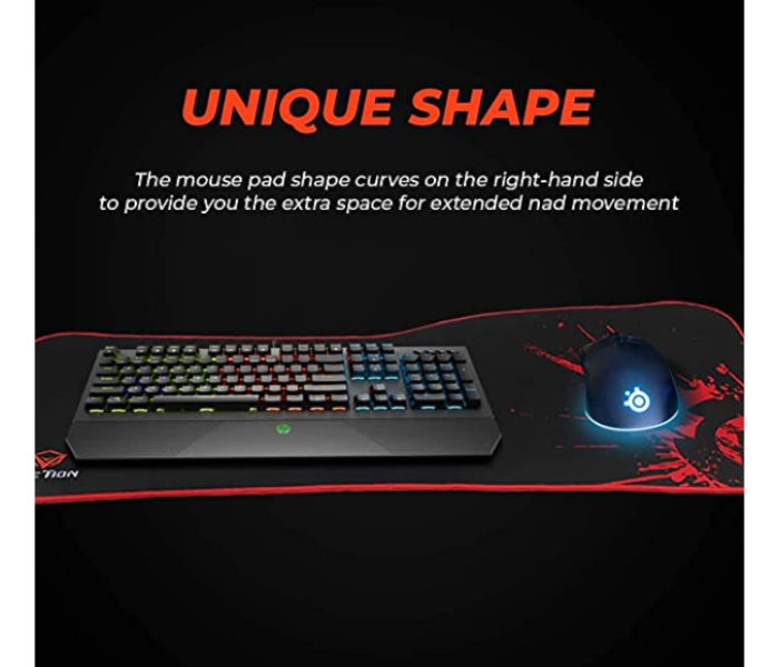 Meetion MGP100 Longer Rubber Gaming Mouse Pad - Black - Zoom Image 3