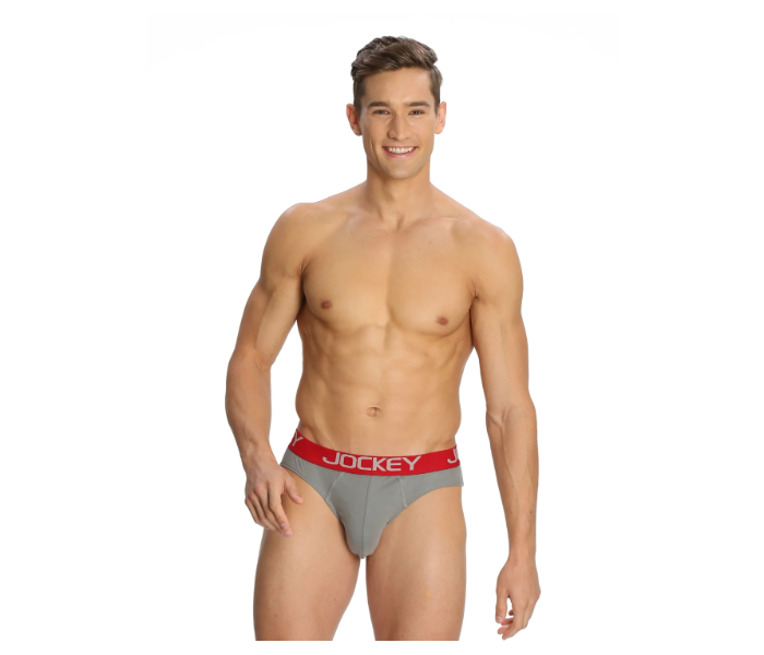 Jockey US17 Cotton Brief Assorted for Men Small - Grey - Zoom Image 1