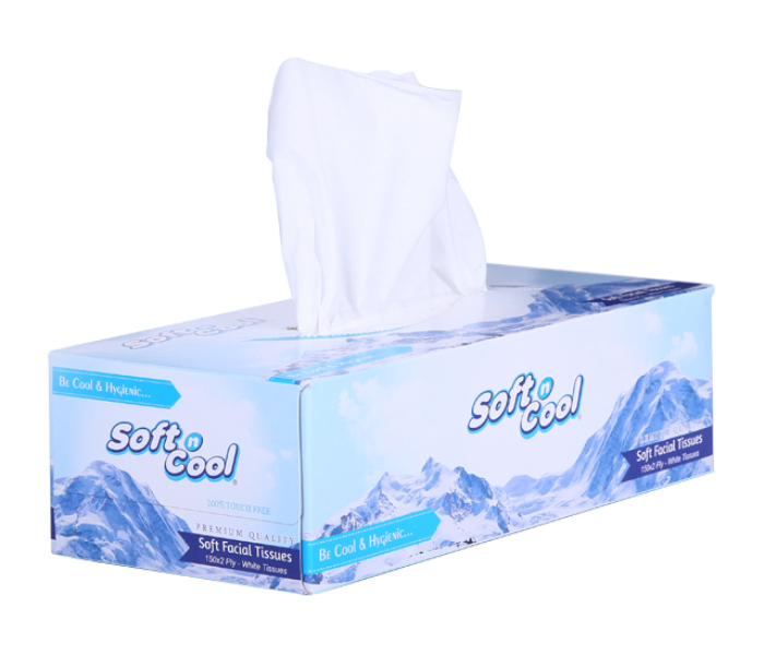 Hotpack SNCT150 Soft N Cool 150Pulls 2Ply 5Box Facial Tissue - Zoom Image 2