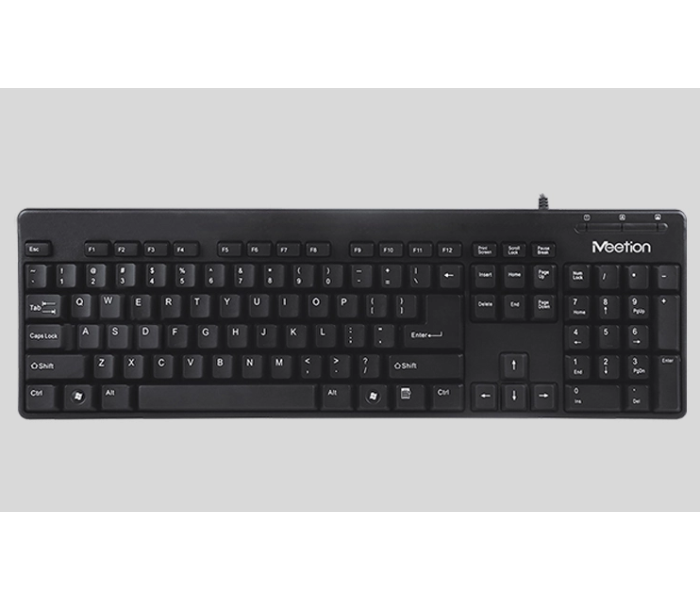 Meetion MGK100 USB Corded Keyboard - Black - Zoom Image 1