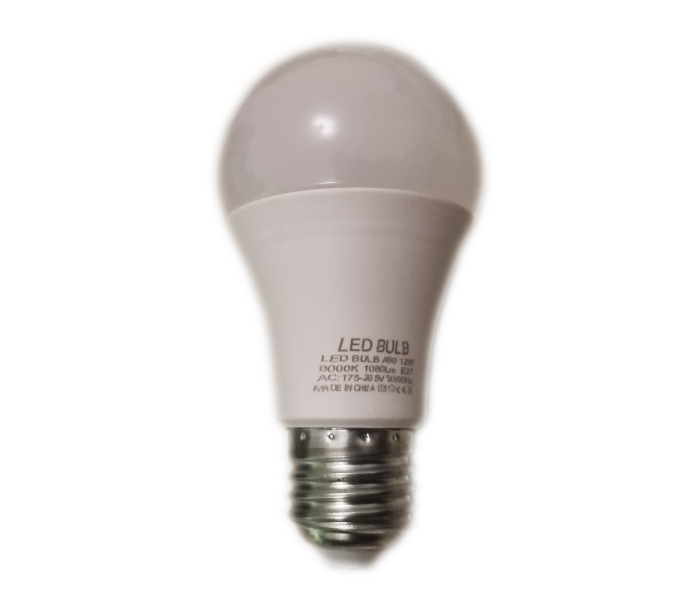 Set of 1 Piece LED-12w-E27wh1 LED Bulb 12Watts E27 Thread Daylight - Zoom Image 1