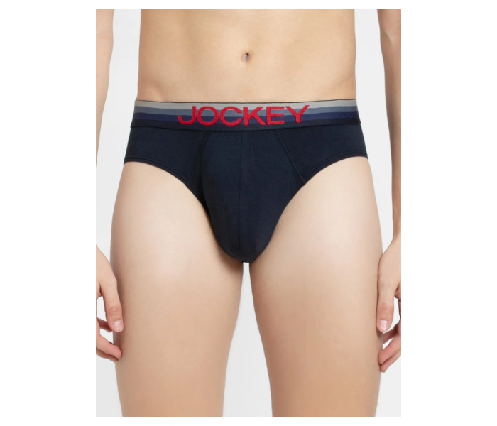 Jockey US07 Briefs with Exposed Waistband for Men Medium - Navy - Zoom Image 1