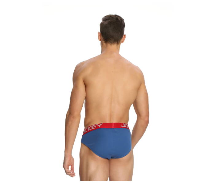 Jockey US17 Cotton Brief Assorted for Men Small - Blue - Zoom Image 2