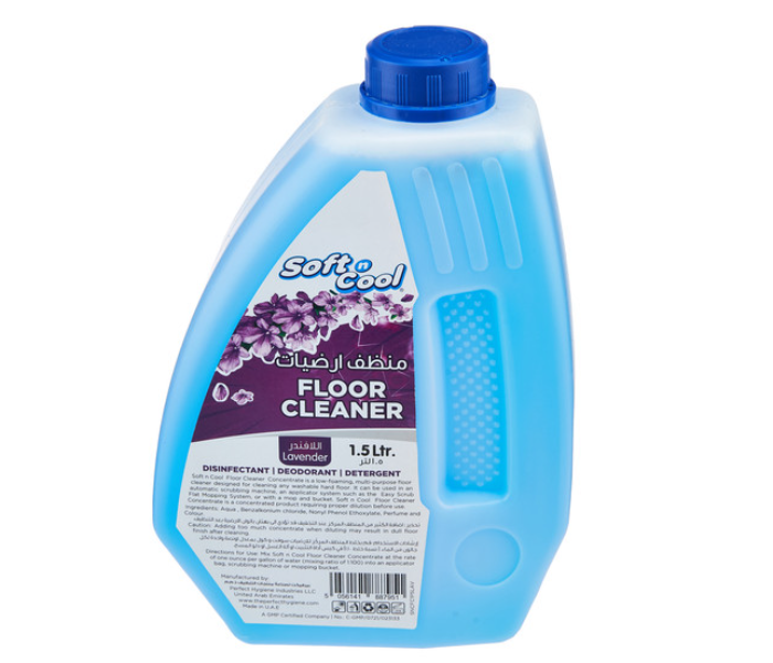 Hotpack SNCFC1P5LAV Soft N Cool 1.5Litre Lavender Floor Cleaner - Zoom Image 1