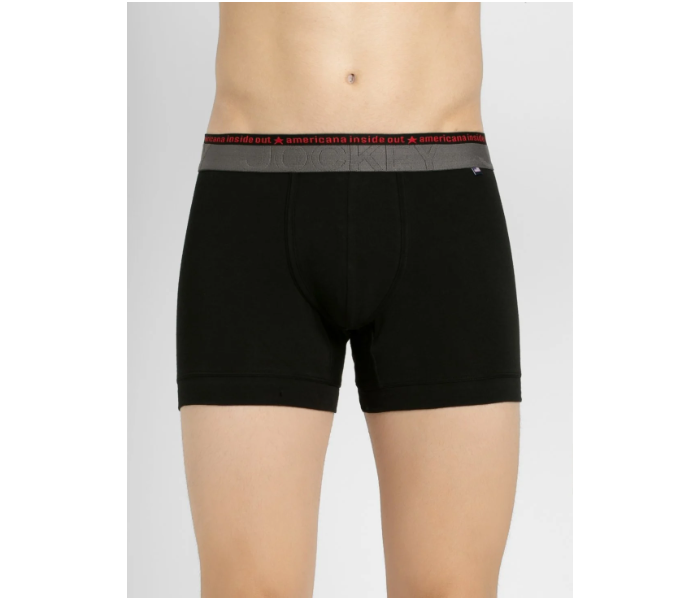 Jockey US60 Ultra-soft Mens Trunks with Double Layer Contoured Pouch Medium - Black - Zoom Image 1