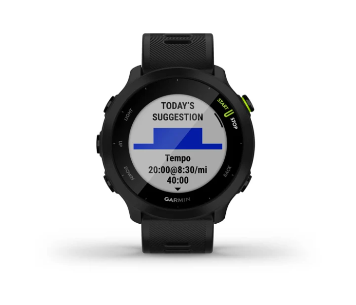 Garmin 010-02562-10 Forerunner 55 GPS EU Smart Watch - Black - Zoom Image 2