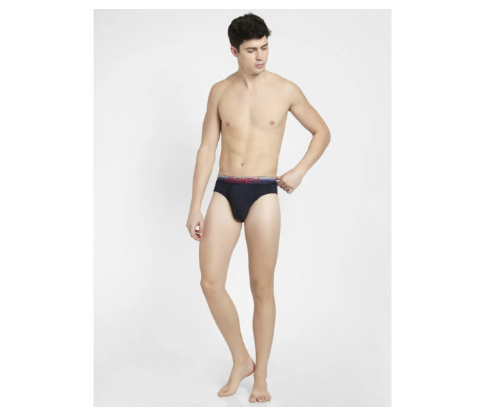 Jockey US07 Briefs with Exposed Waistband for Men XL - Navy - Zoom Image 4