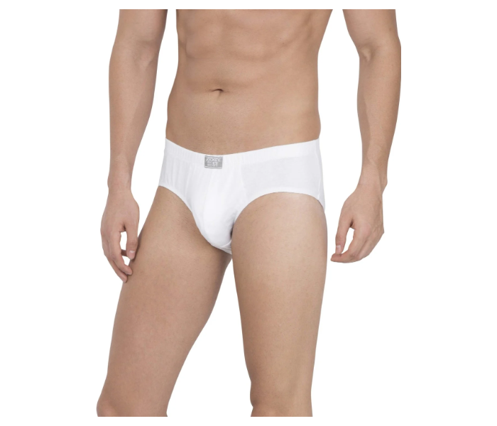 Jockey 8035 Pack of 3 Brief with Concealed Waistband for Men XL - White - Zoom Image 2