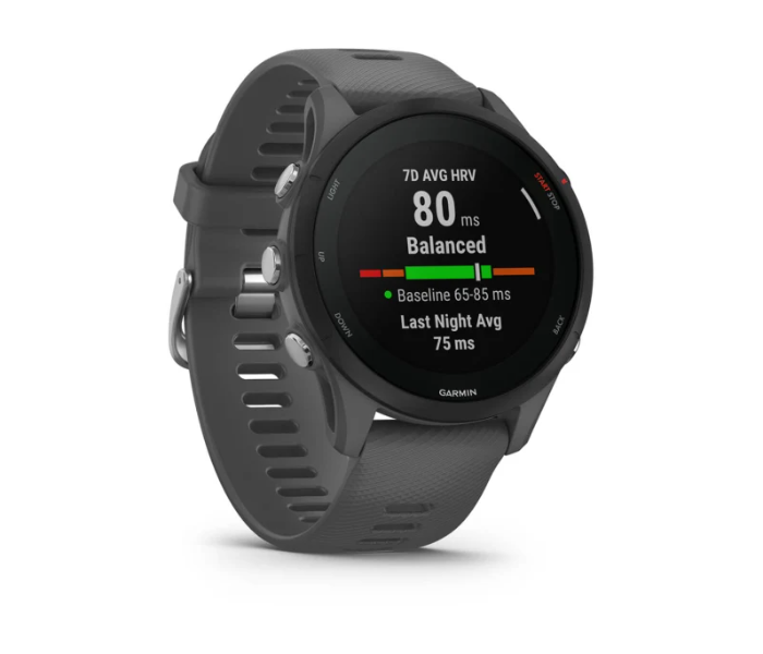 Garmin 010-02641-10 Forerunner 255 Basic GPS EU/PAC Smart Watch - Slate Grey - Zoom Image 3