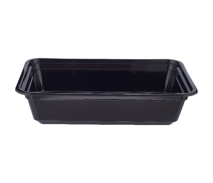 Hotpack HSMBBRE38 Set of 5 Pieces 38 Oz Black Base Rectangular Container With Lids - Zoom Image 5