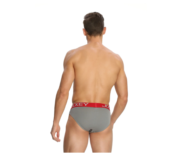 Jockey US17 Cotton Brief Assorted for Men XL - Grey - Zoom Image 2