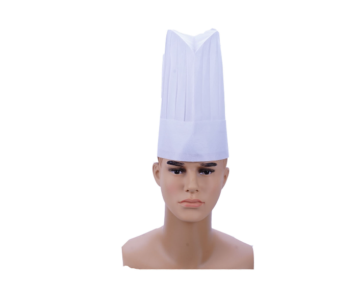 Hotpack NWCHEFHAT11 Set of 50 Pieces 11 Inch Non Woven Round Chef Hat - Zoom Image 1