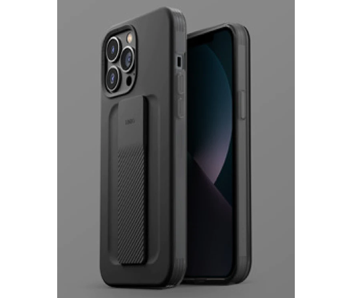 Uniq Hybrid Iphone 13 Pro Max Heldro Mount Series Mobile Cover - Graphite - Zoom Image